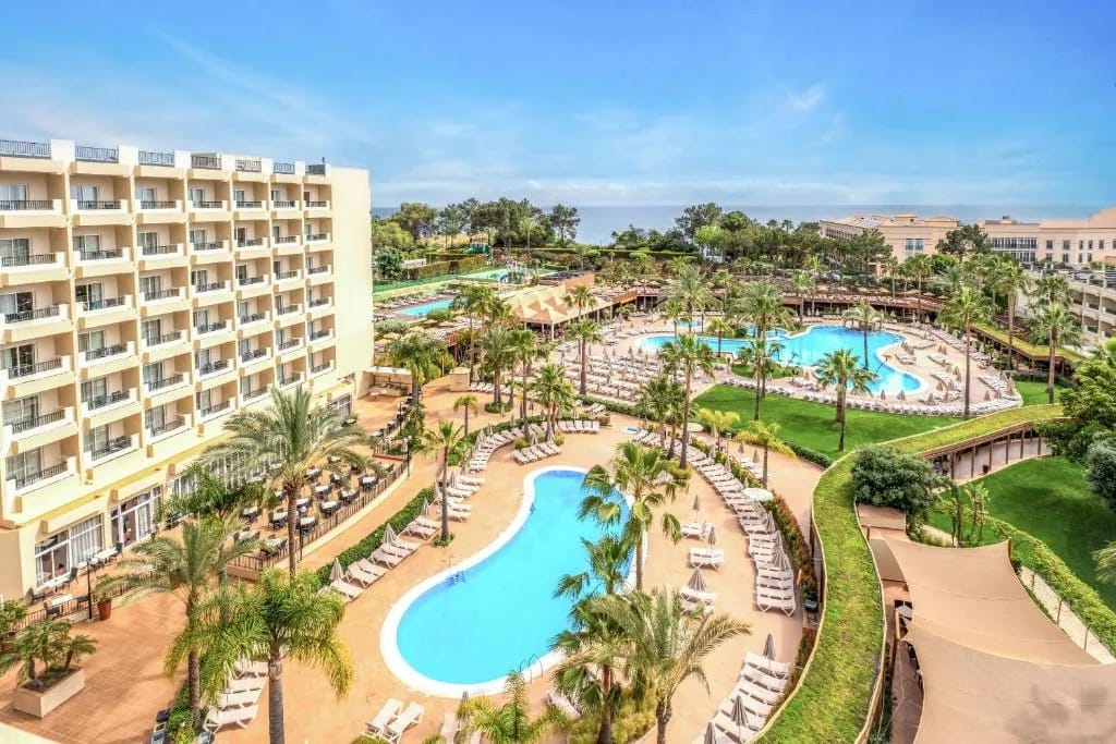 Pool area at 3HB Guarana resort, Albufeira, Algarve