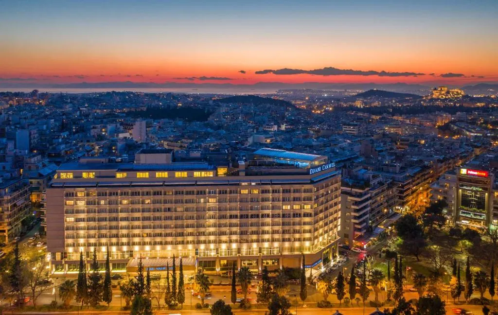 Divani Caravel hotel exterior in Athens