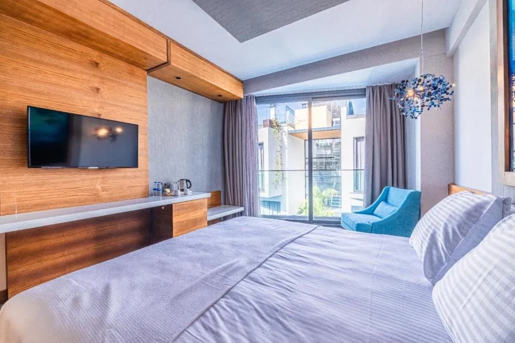 Gözegir Hotel beachfront view in Bodrum