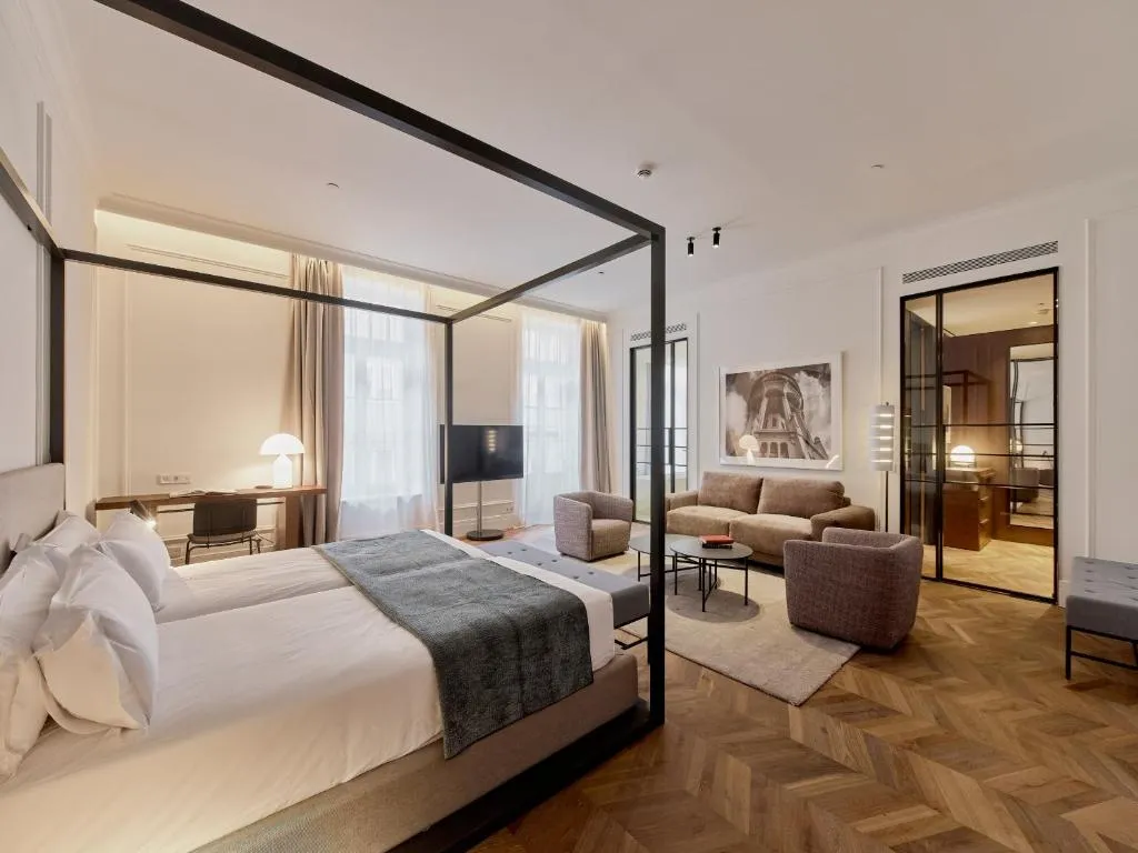 Facade of Kozmo Hotel Suites & Spa in Budapest Palace Quarter