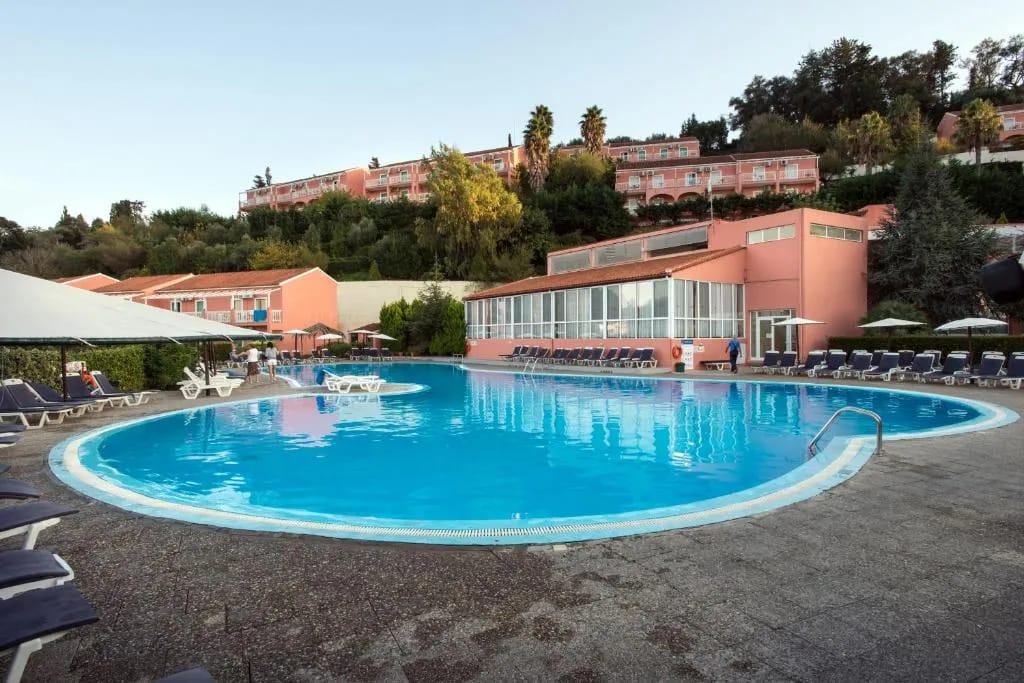 Panorama Sidari resort pool and gardens, Corfu