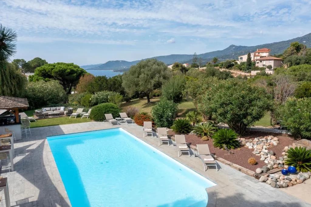 Hotel Bartaccia with pool and Gulf of Valinco views, Propriano, Corsica