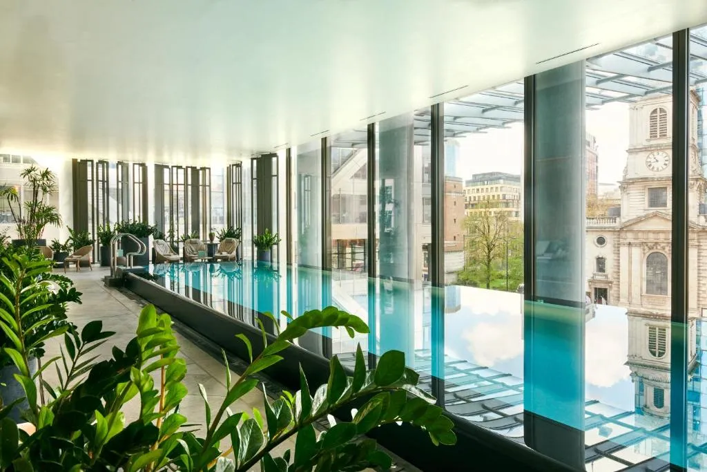 Indoor swimming pool at Pan Pacific London, London