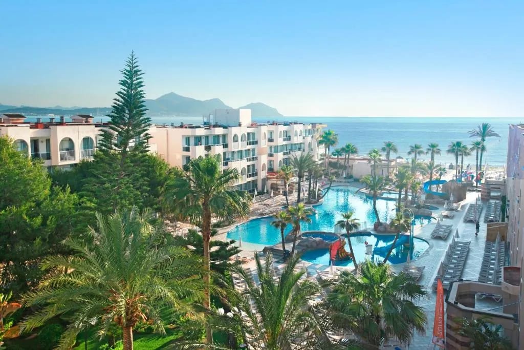Grupotel Alcudia Pins resort and pool area, Playa de Muro