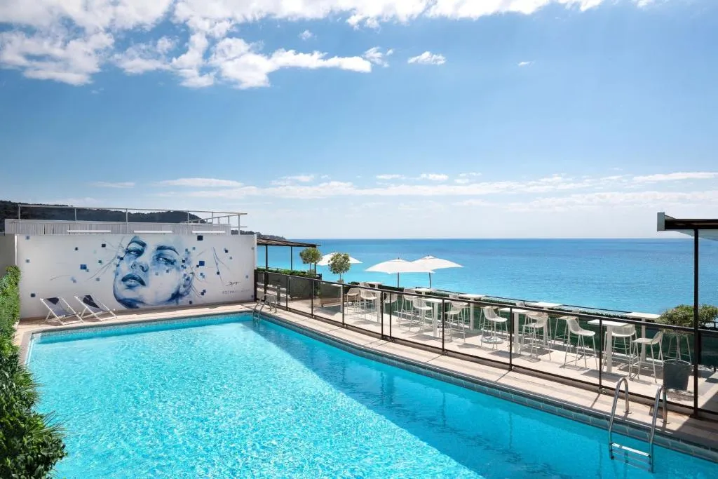 Le Meridien Nice facade on Promenade des Anglais