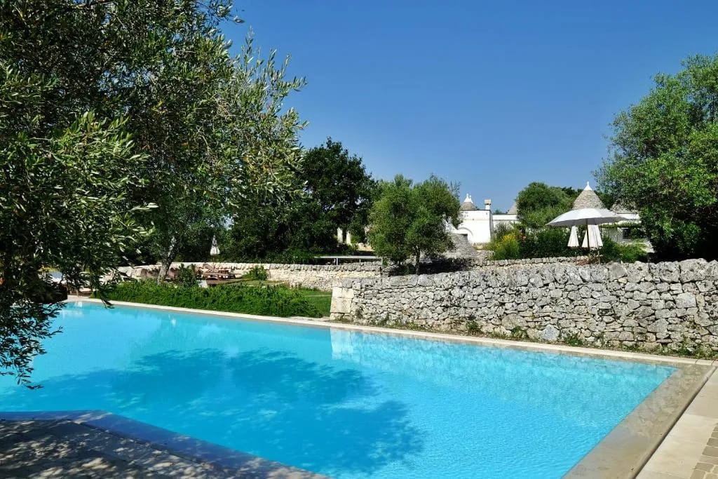 Dormitorios trulli en la Masseria Trulli e Vigne cerca de Martina Franca
