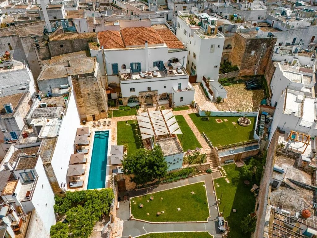 Paragon 700 Boutique Hotel & SPA — palazzo facade in Ostuni old town in Ostuni, Puglia