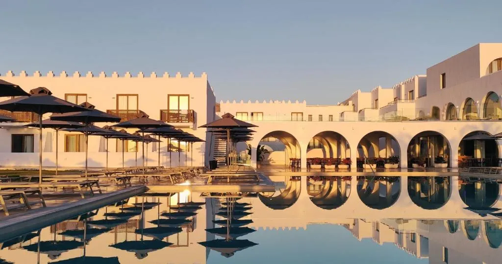 Piscina y parque acuático del Blue Sea Island, Kolymbia, Rodas