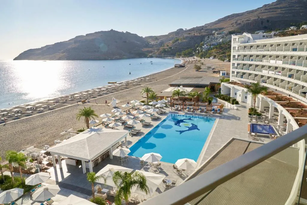 Lindos Bay Hotel overlooking Vlyha Bay, Rhodes