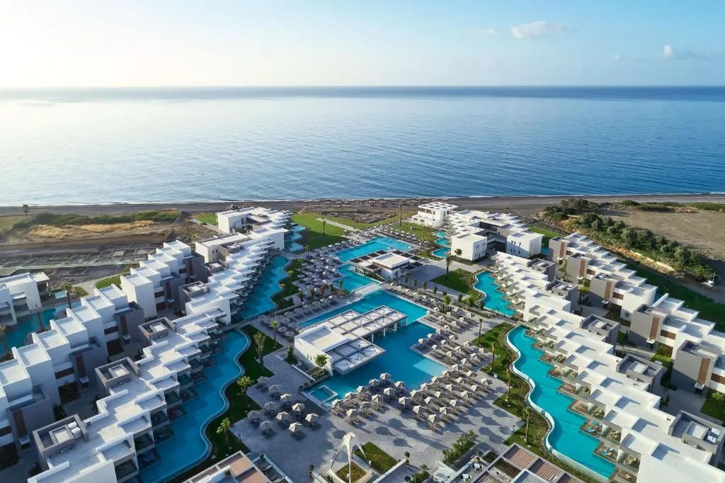 Atlantica Dreams Resort pool complex in Gennadi, Rhodes