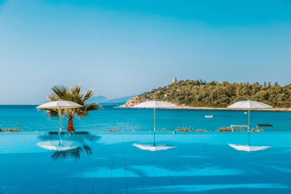 Hotel La Bitta com vista para a praia de Porto Frailis, Arbatax