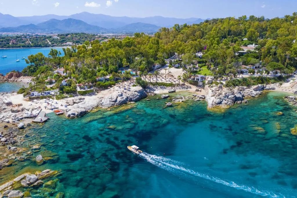 Arbatax Park Resort grounds on Sardinia east coast