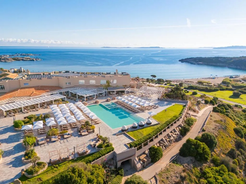 Mangia's Sardinia Resort aerial view at Santa Teresa Gallura
