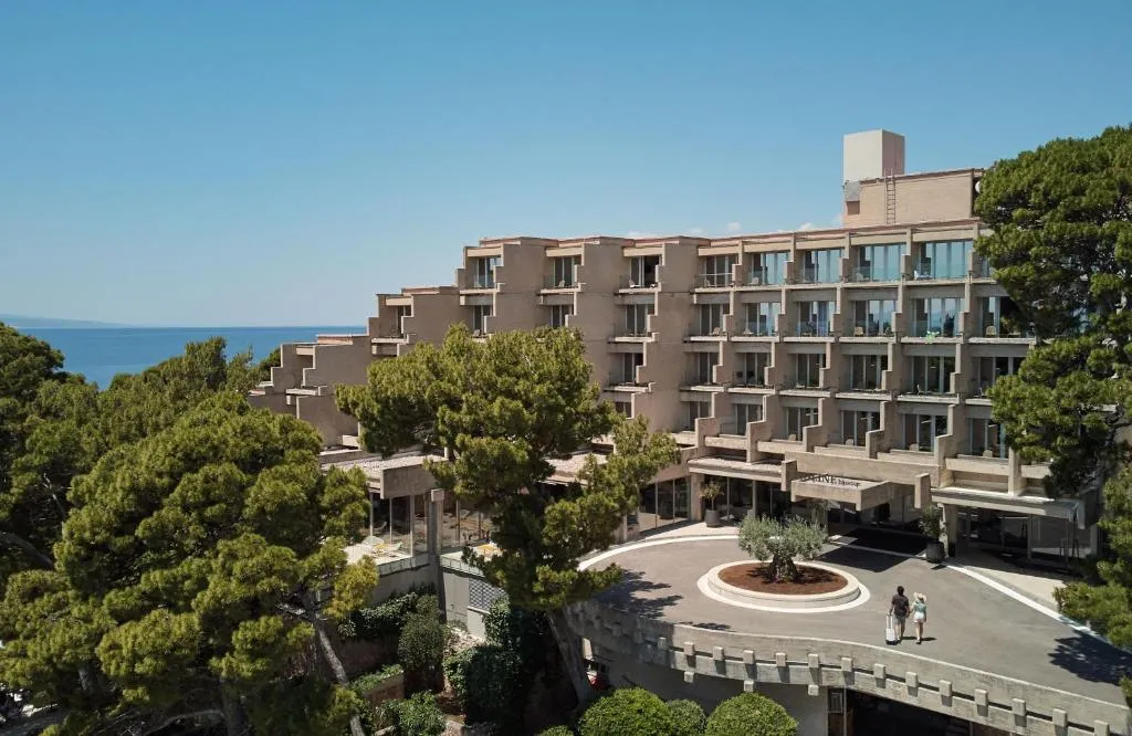 Bluesun Hotel Soline exterior in Brela, Makarska Riviera