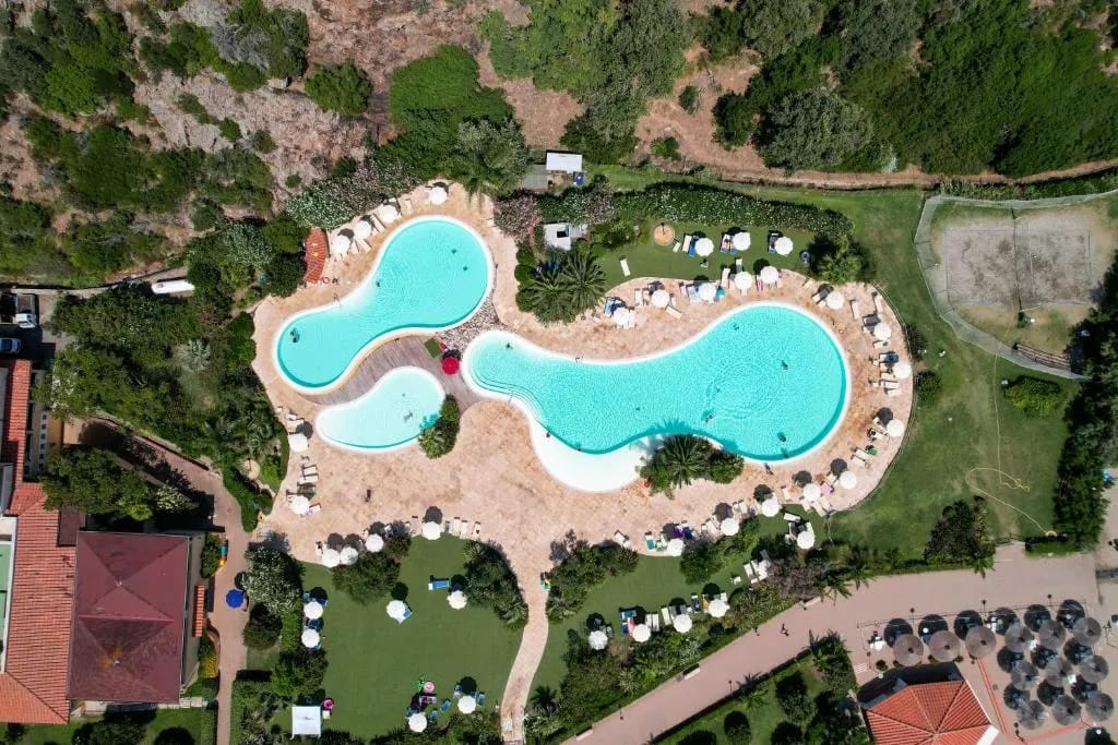 Private cove beach at Ortano Mare Resort Elba