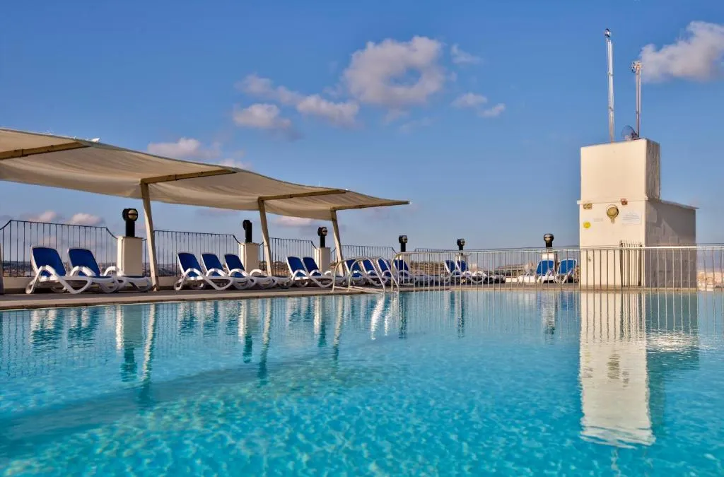 Outdoor and indoor pools at Santana Hotel & SPA, Qawra Malta