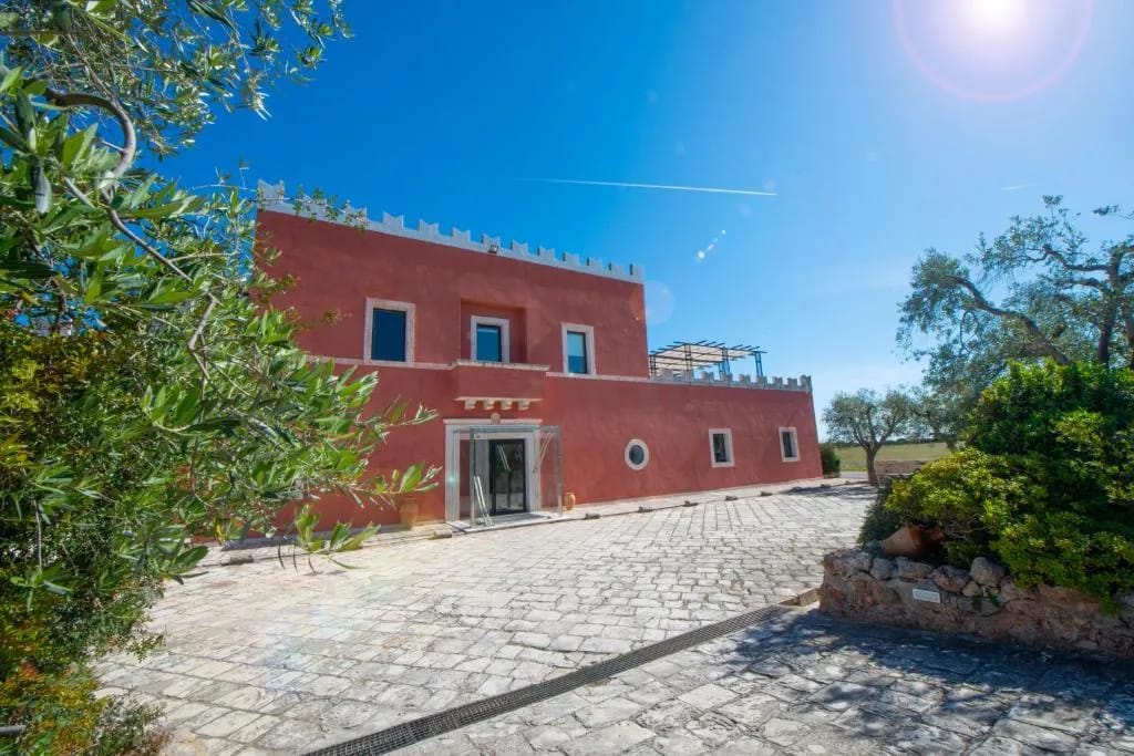 Grand Hotel Masseria Santa Lucia resort grounds in Costa Merlata, Ostuni